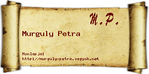 Murguly Petra névjegykártya