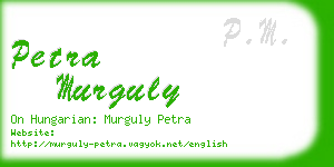 petra murguly business card